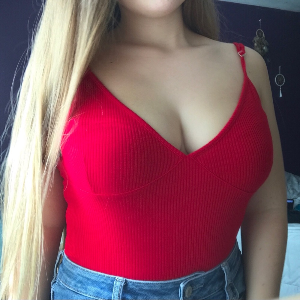 *SOLD* Red Forever 21 Bodysuit